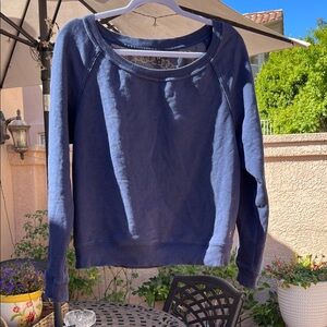 Juicy Couture Navy and Gold Patterned Top